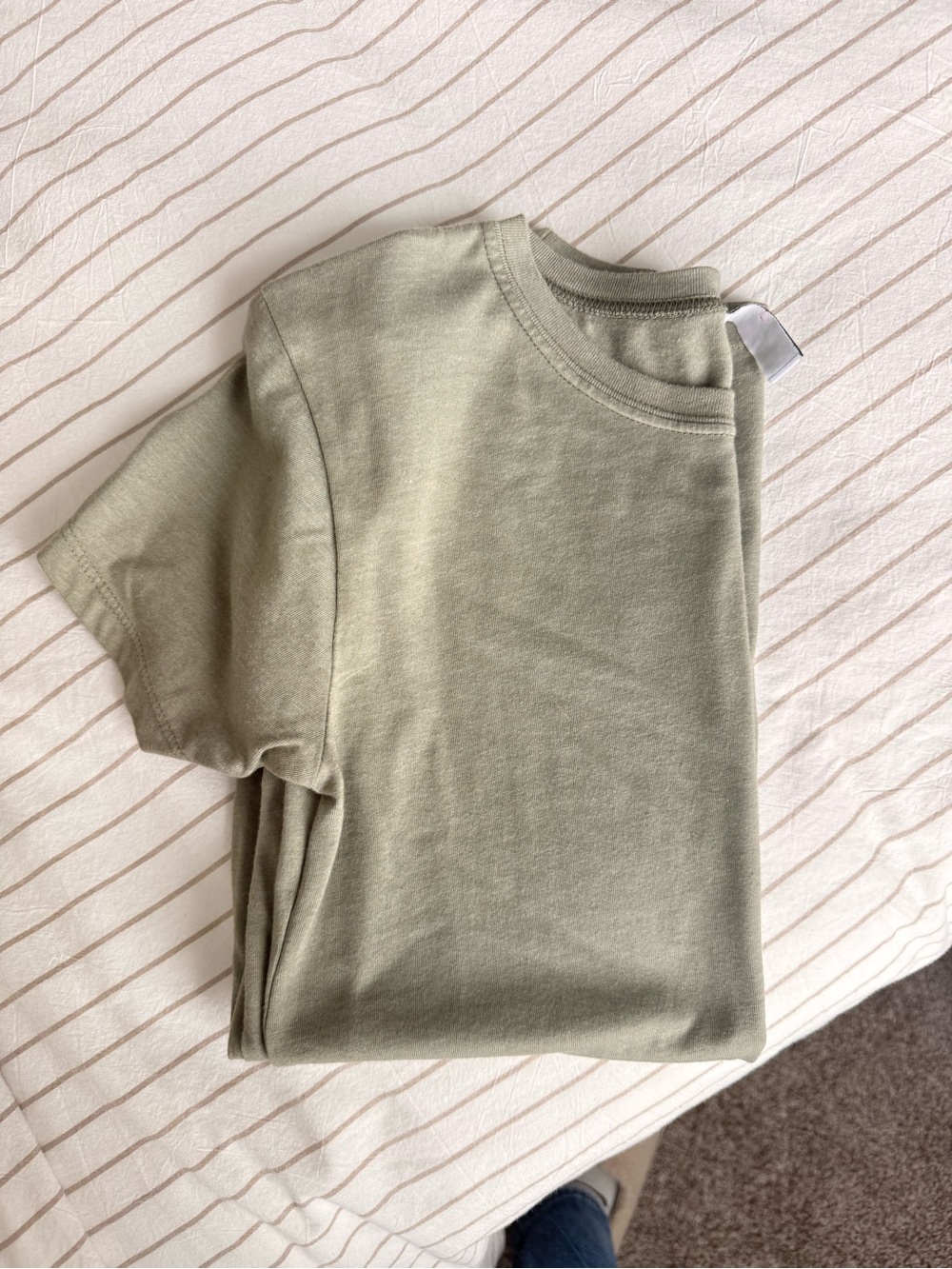 Kids Olive Green Short-Sleeve Tee